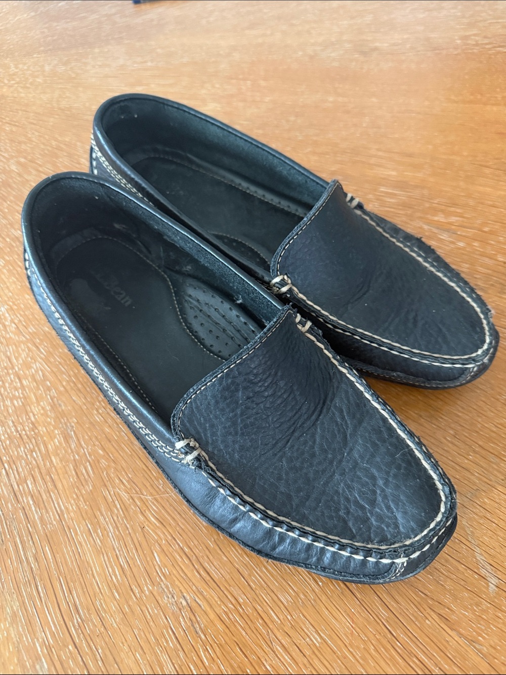 LL BEAN black loafers